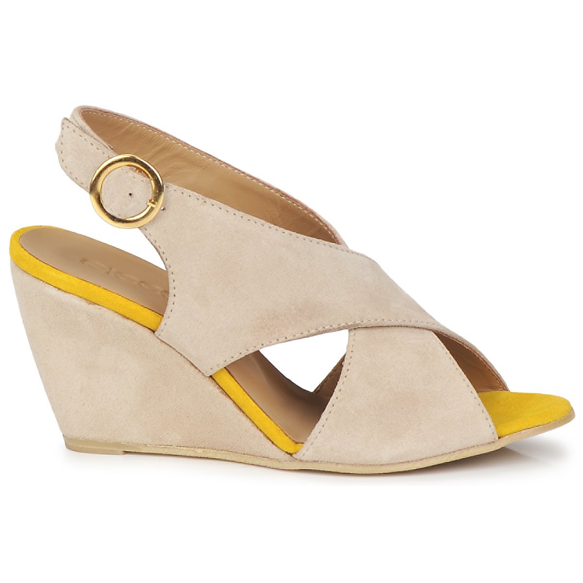 Pieces Ottine LT Sand 17039531 scarpe tacco donna velluto