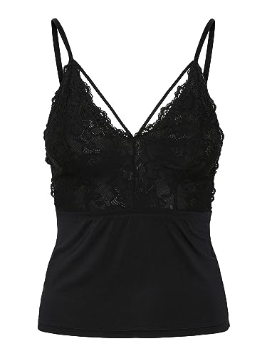 Pieces Pcnichelle Strap Top canottiera S nera