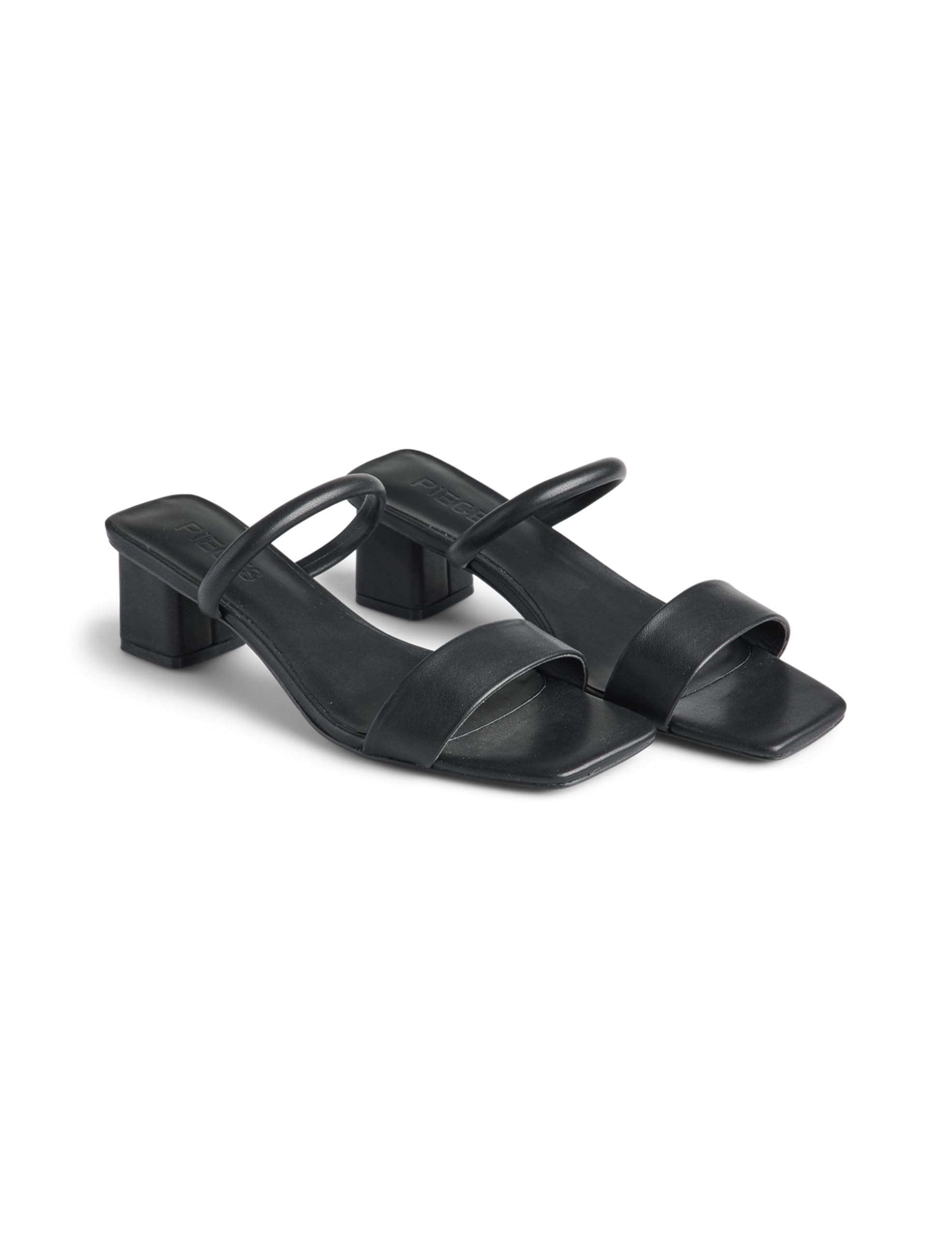 Pieces Pcmargit sandali donna 38 nero con tacco