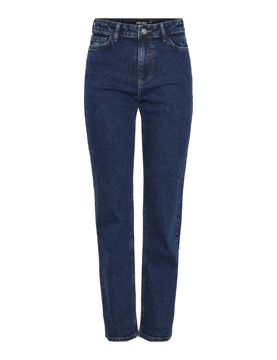 Pieces Pckelly MW Straight jeans donna 33W/32L dritti