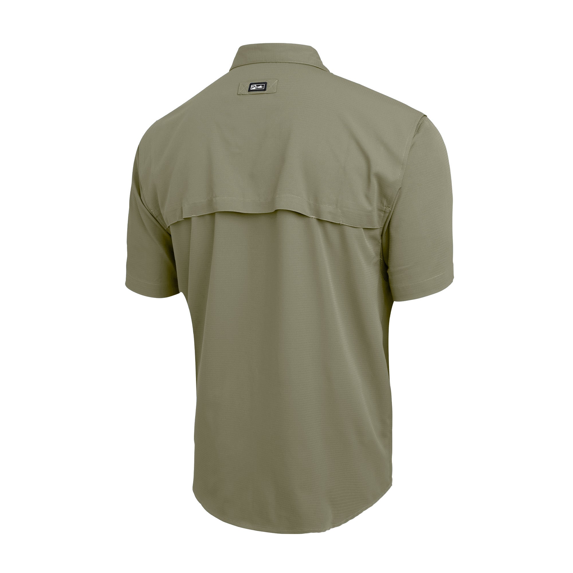 Pelagic Keys camicia uomo manica corta Oliva traspirante