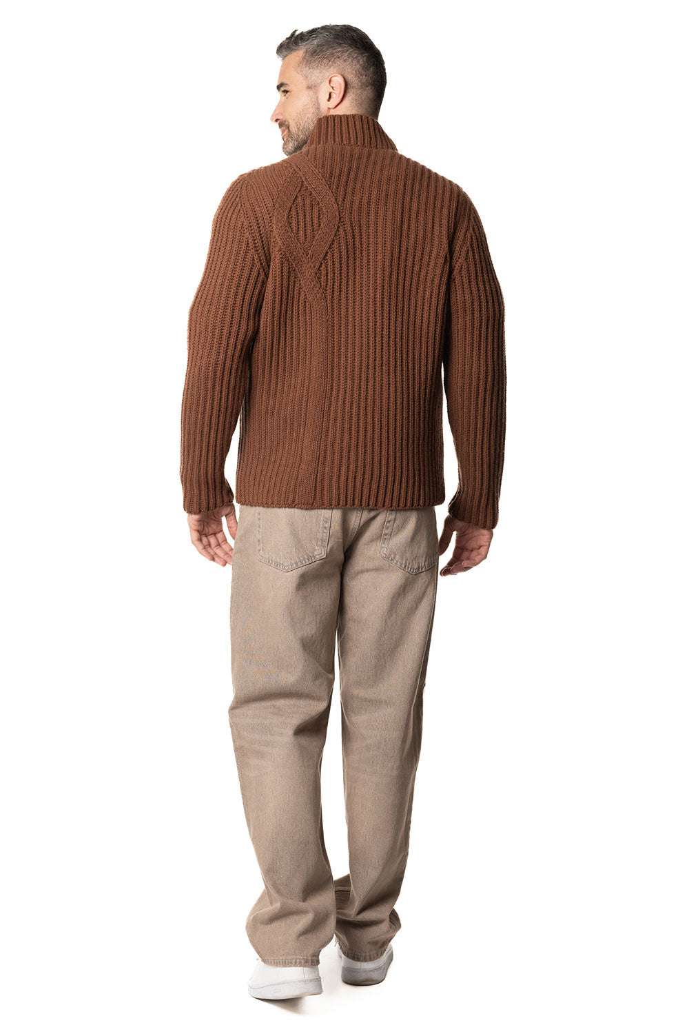 Vittoria Paci Blouson Zip Cashmere Marrone Uomo