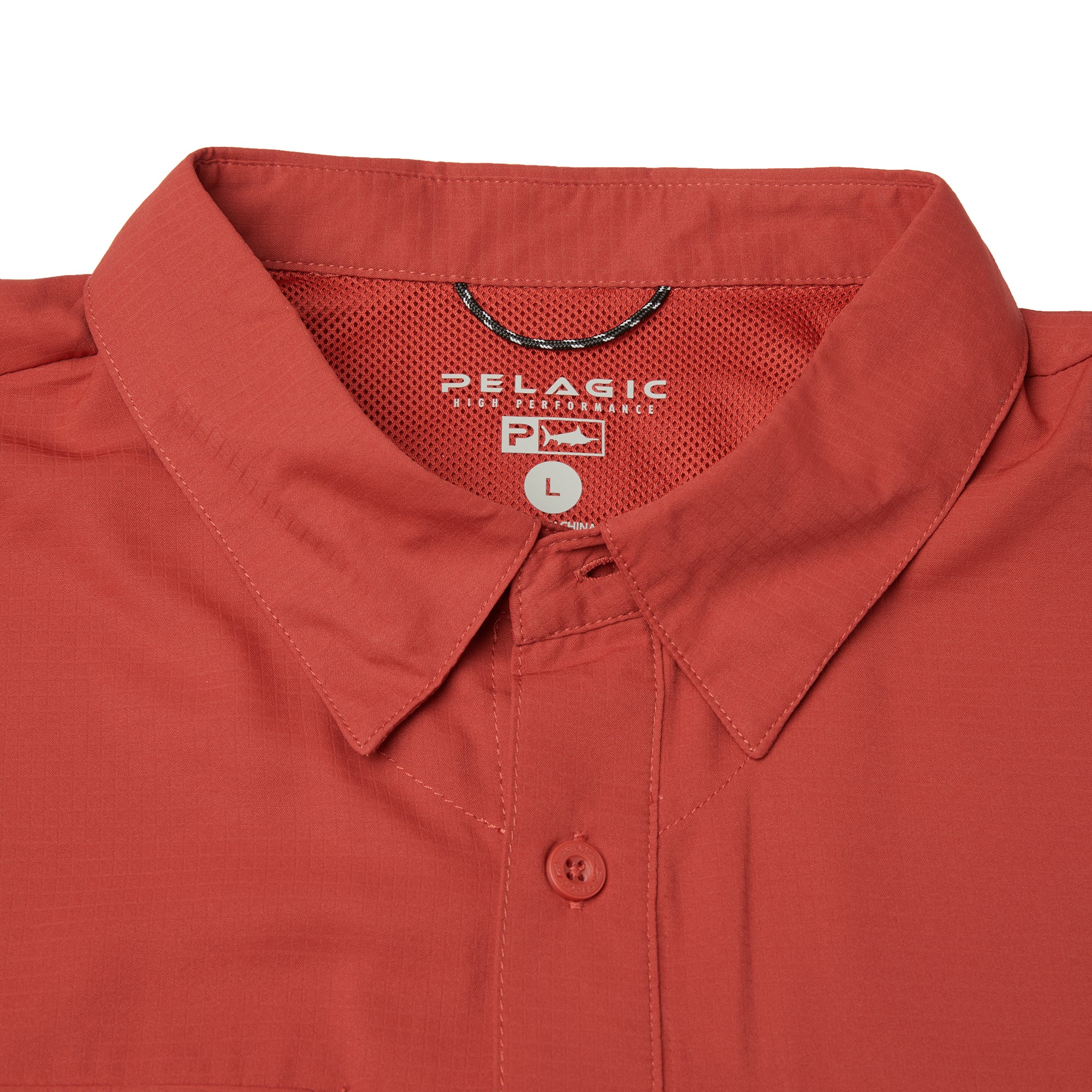 Pelagic Keys LS camicia uomo mattone UPF 50+