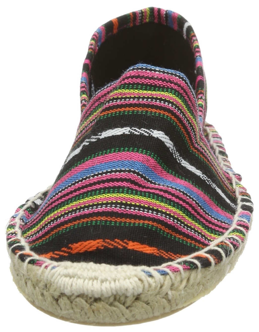Pieces Haisha espadrillas donna basse nere tribale