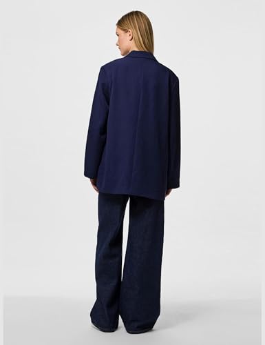 Pieces Pckamil Blazer Oversize Donna Blu Oltremare S