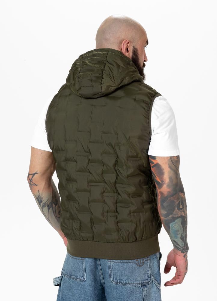 Pitbull Eclipse gilet uomo con cappuccio smanicato
