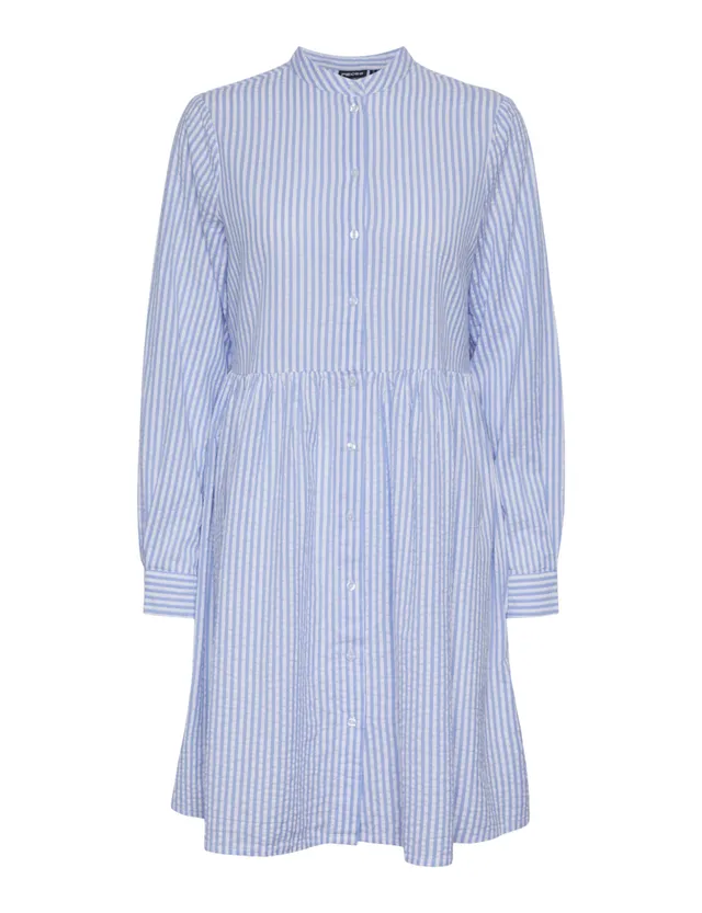 Pieces Pcsally Seersucker abito camicia donna