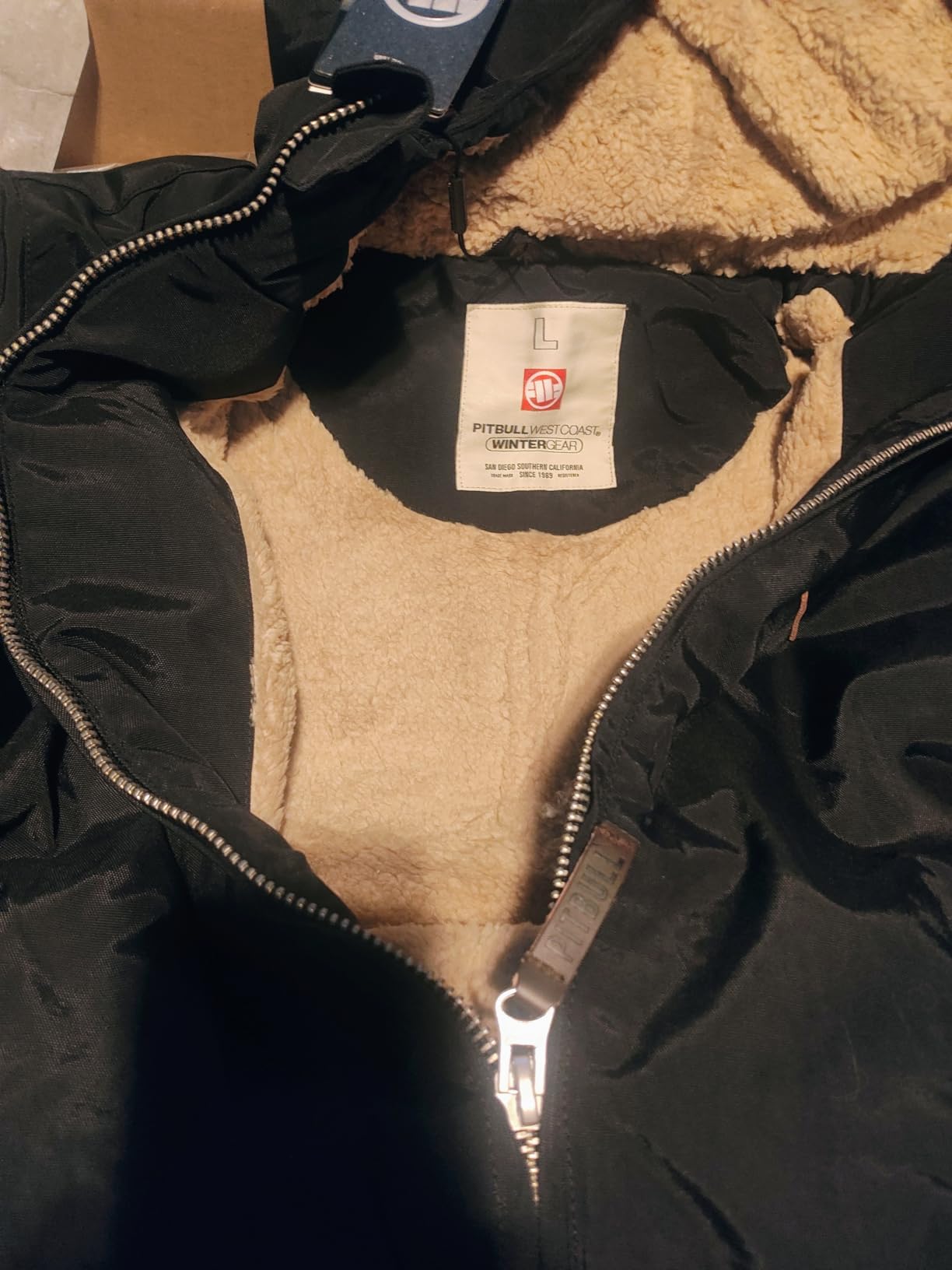 Pitbull Elkwood III giacca invernale uomo nero cappuccio