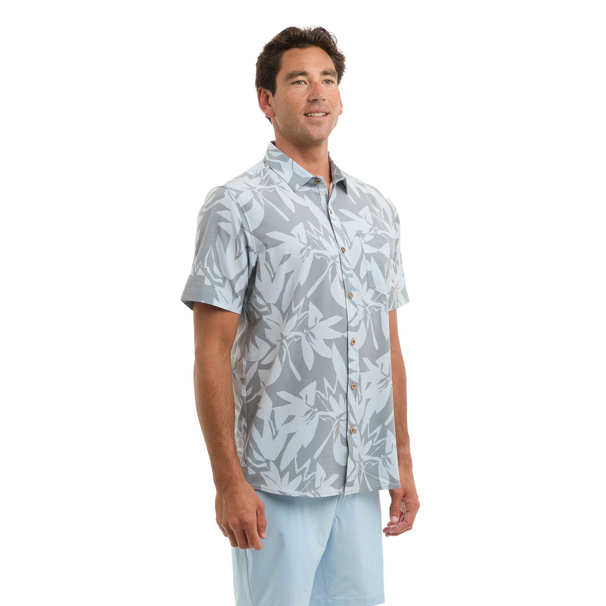 Pelagic Topshot camicia uomo grigia UPF 50+