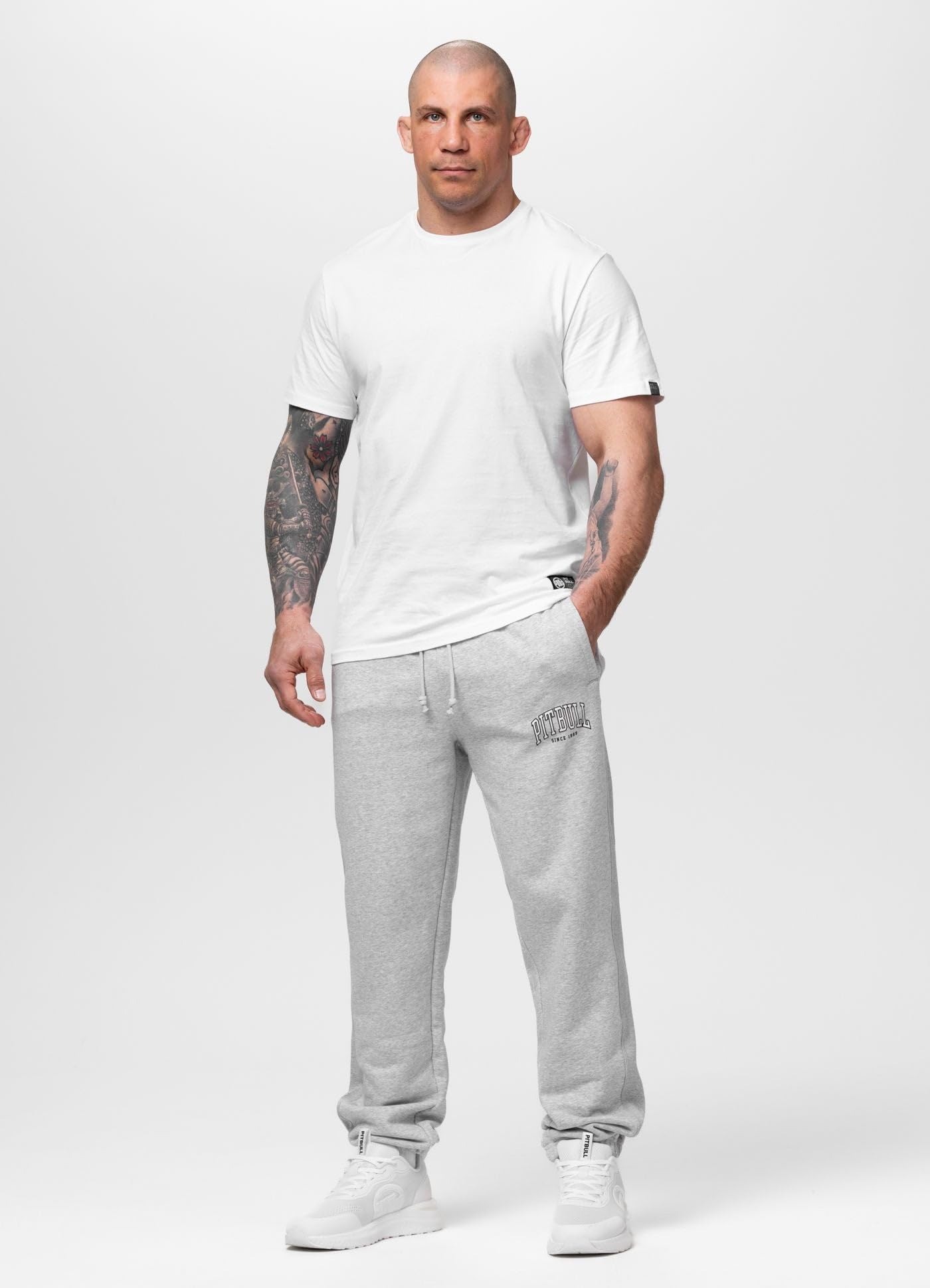 Pitbull Badger Pantaloni Tuta Uomo L in Cotone Pesante
