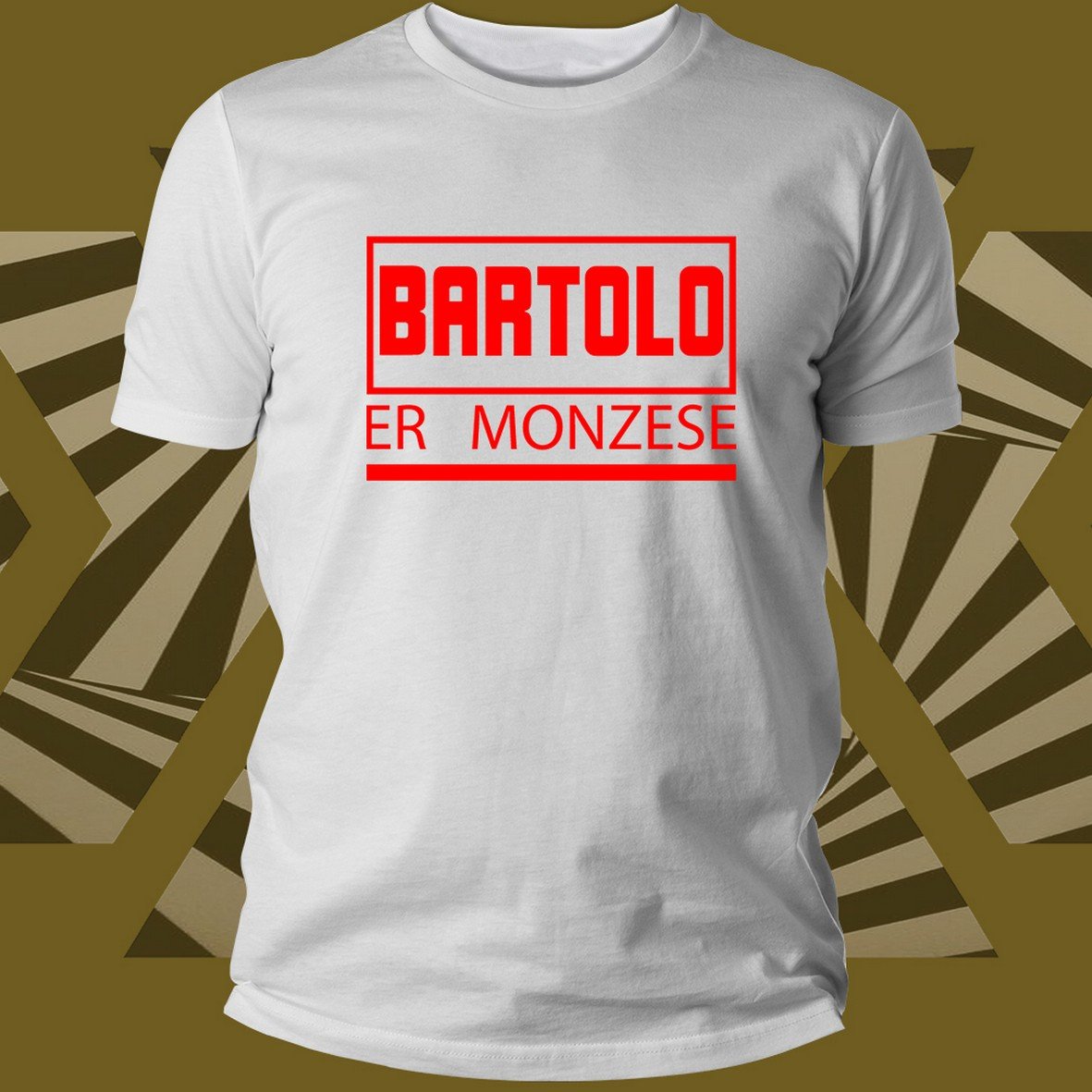 Bartolo Er Monzese Logo BRT-Red t-shirt cotone