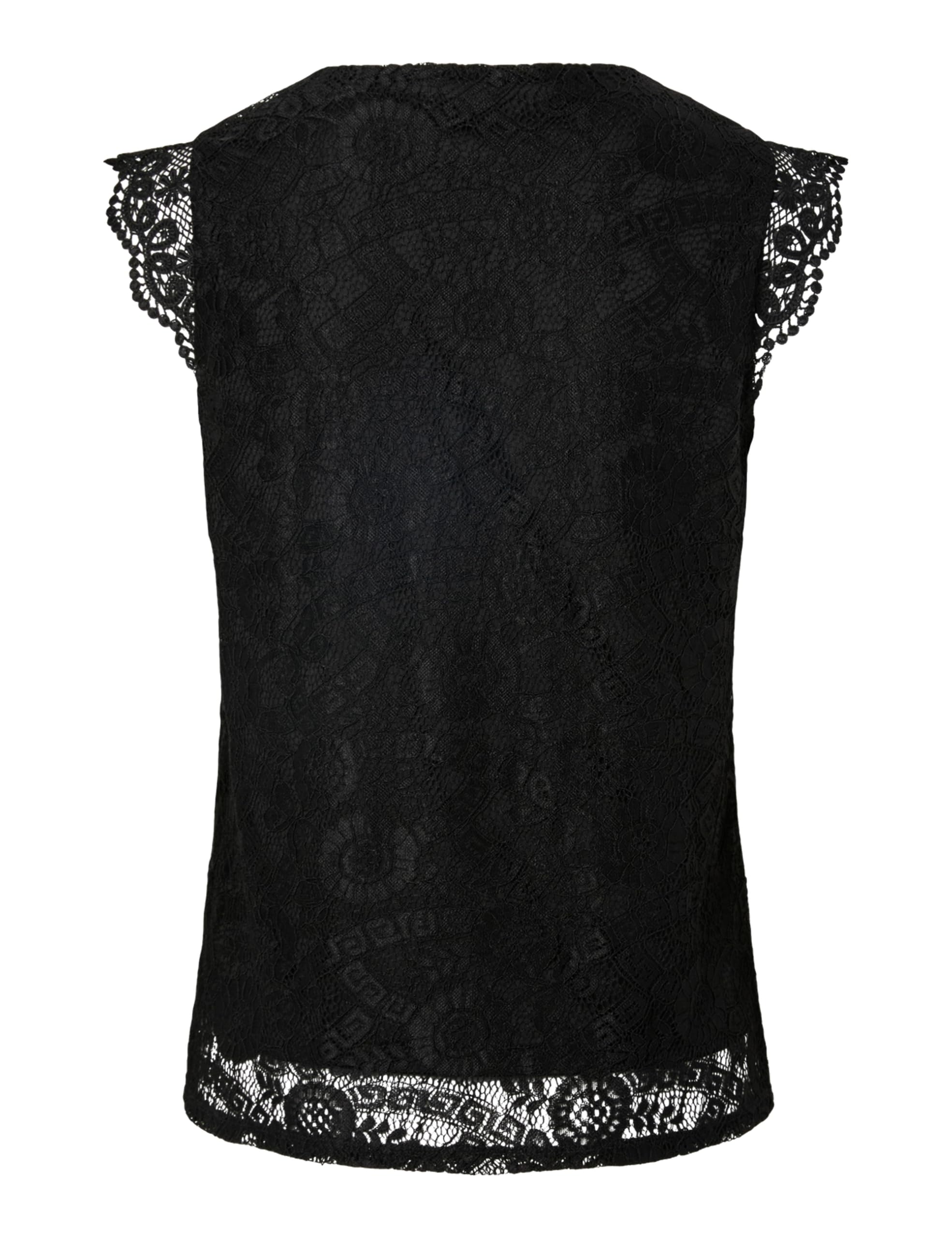 Pieces Pcolline SL Lace V-Neck Top Noos Donna Pizzo