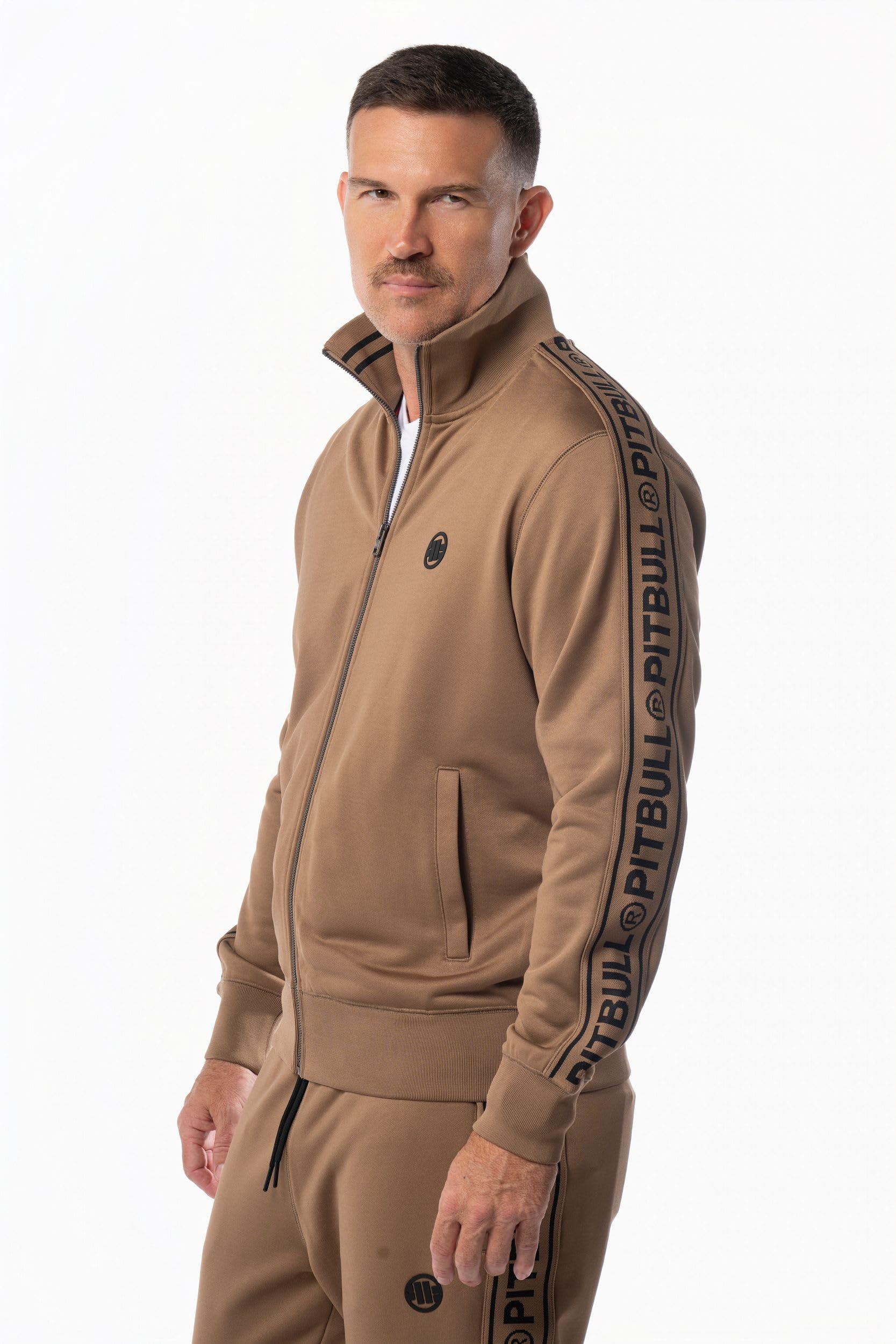 Pitbull Oldschool Tape Logo felpa uomo Nero poliestere