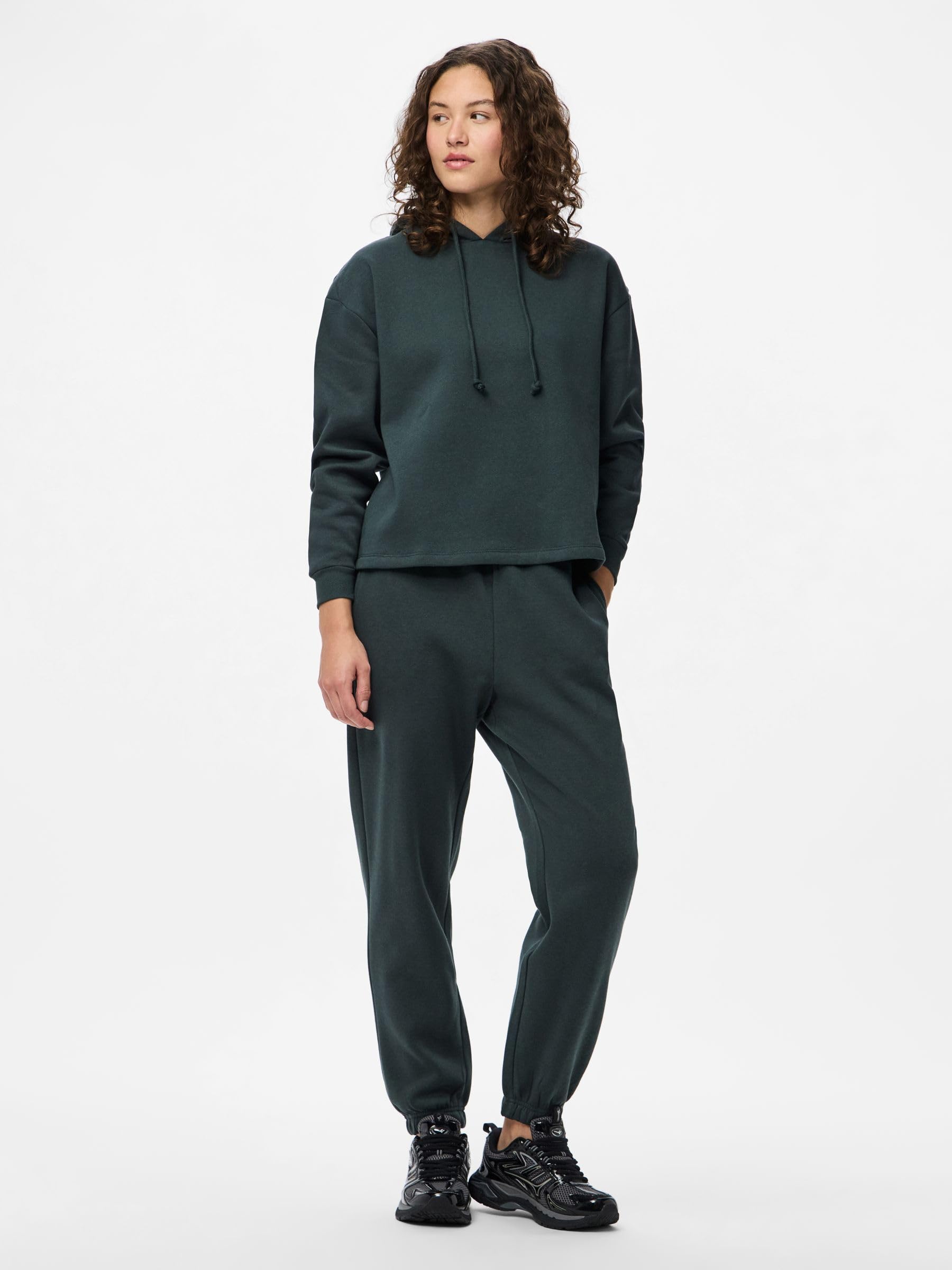 PIECES Pcchilli pantaloni tuta donna verde abete più scuro