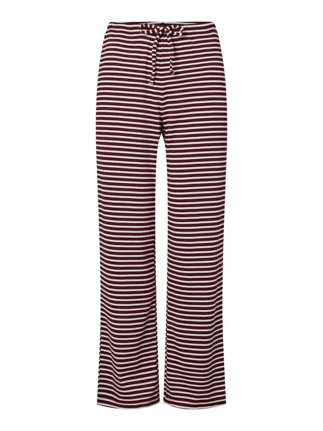 Pieces Pcsoffi HW Wide Pantaloni Donna Tawny Port