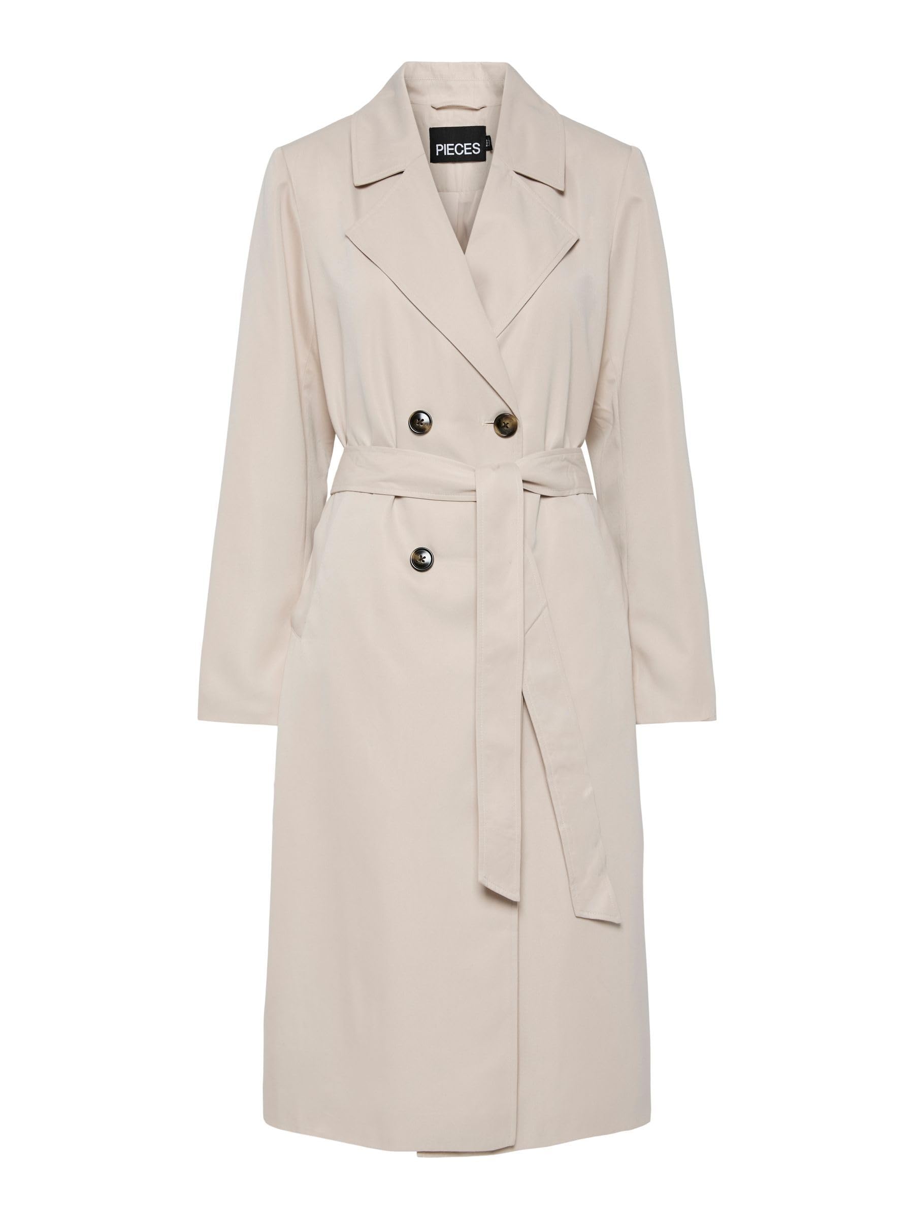 PIECES Pcscarlett Ls Trench Coat Noos trench donna manica lunga