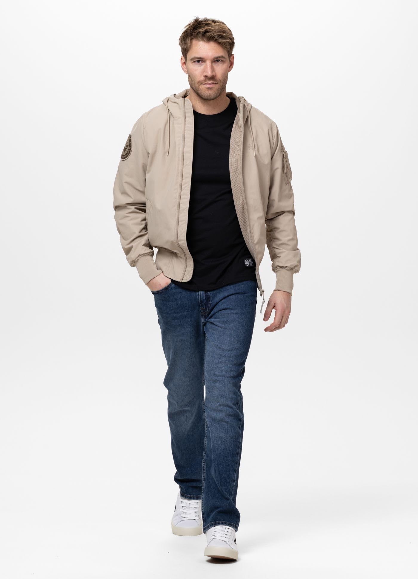 Pitbull Hooper bomber uomo nylon leggero antivento