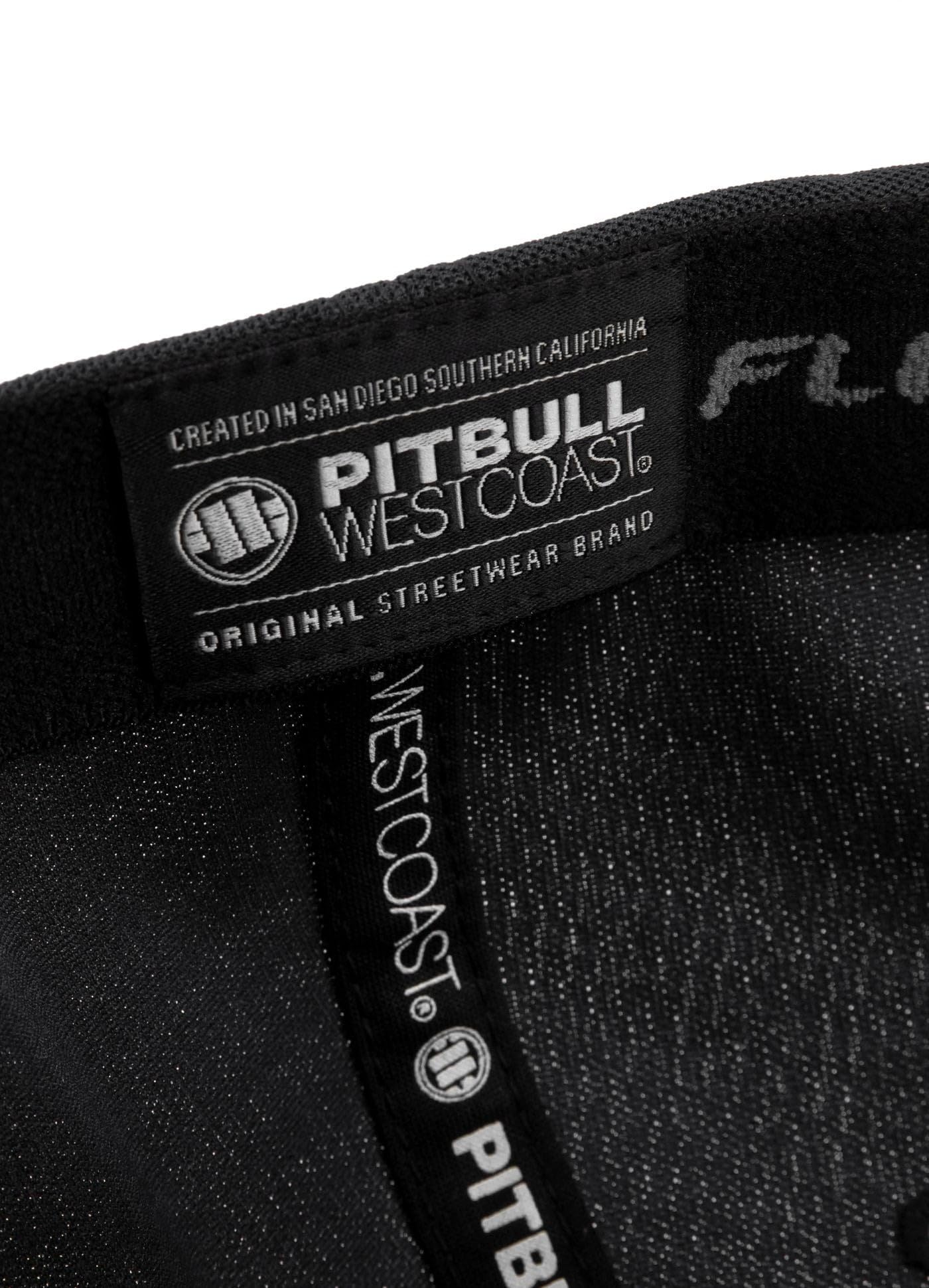 Pitbull Classic Seascape cappellino nero rosso flexfit
