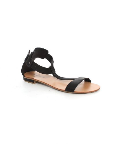 PIECES Saffi Leather sandali in pelle neri 42 EU
