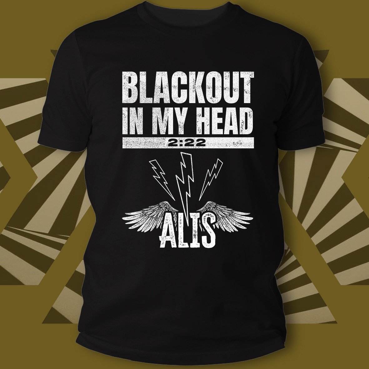 Matrix Music Store Alis Blackout In My Head t-shirt logo bianco cotone