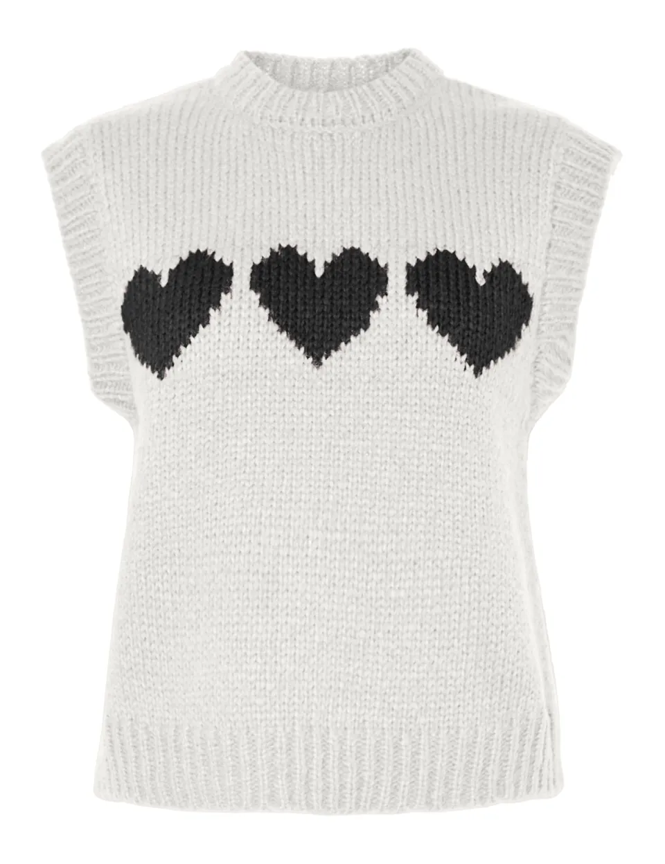 Pieces Pcjove gilet maglia donna scollo tondo XL