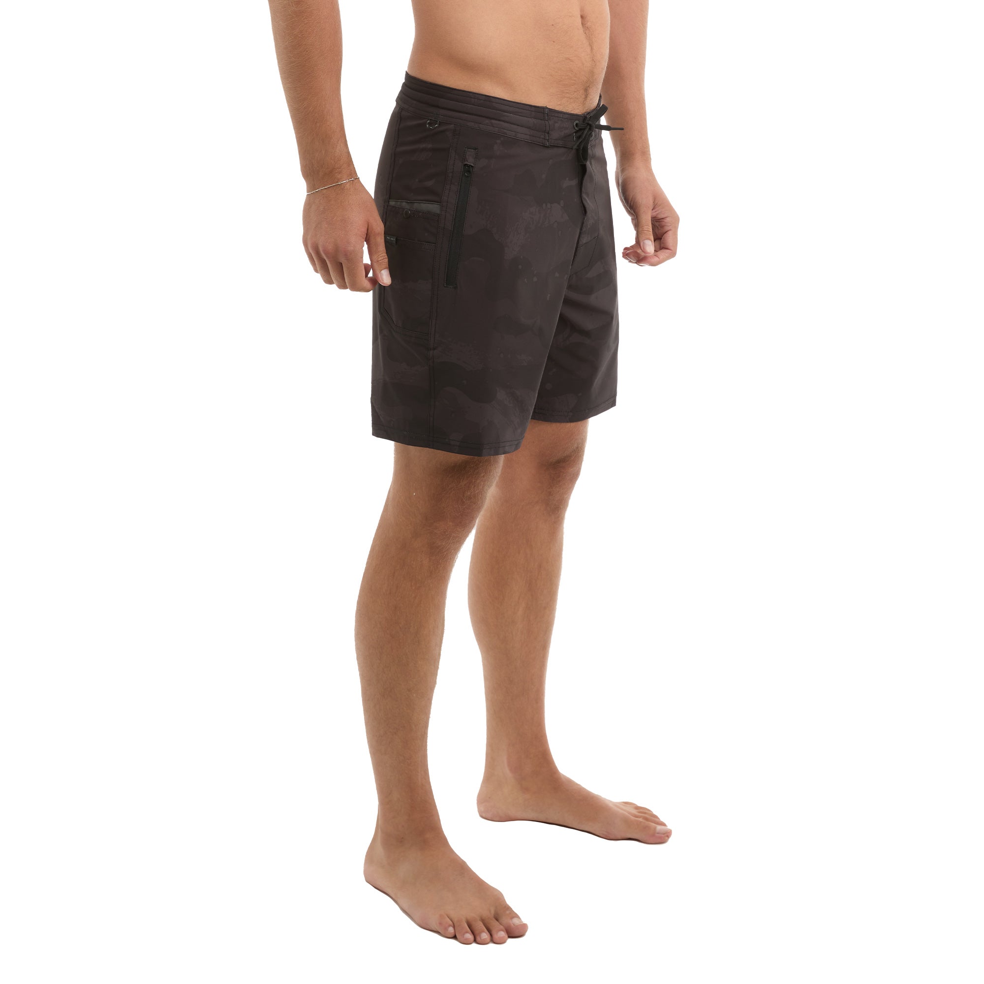 Pelagic Leaderman boardshort pesca nero elasticizzato