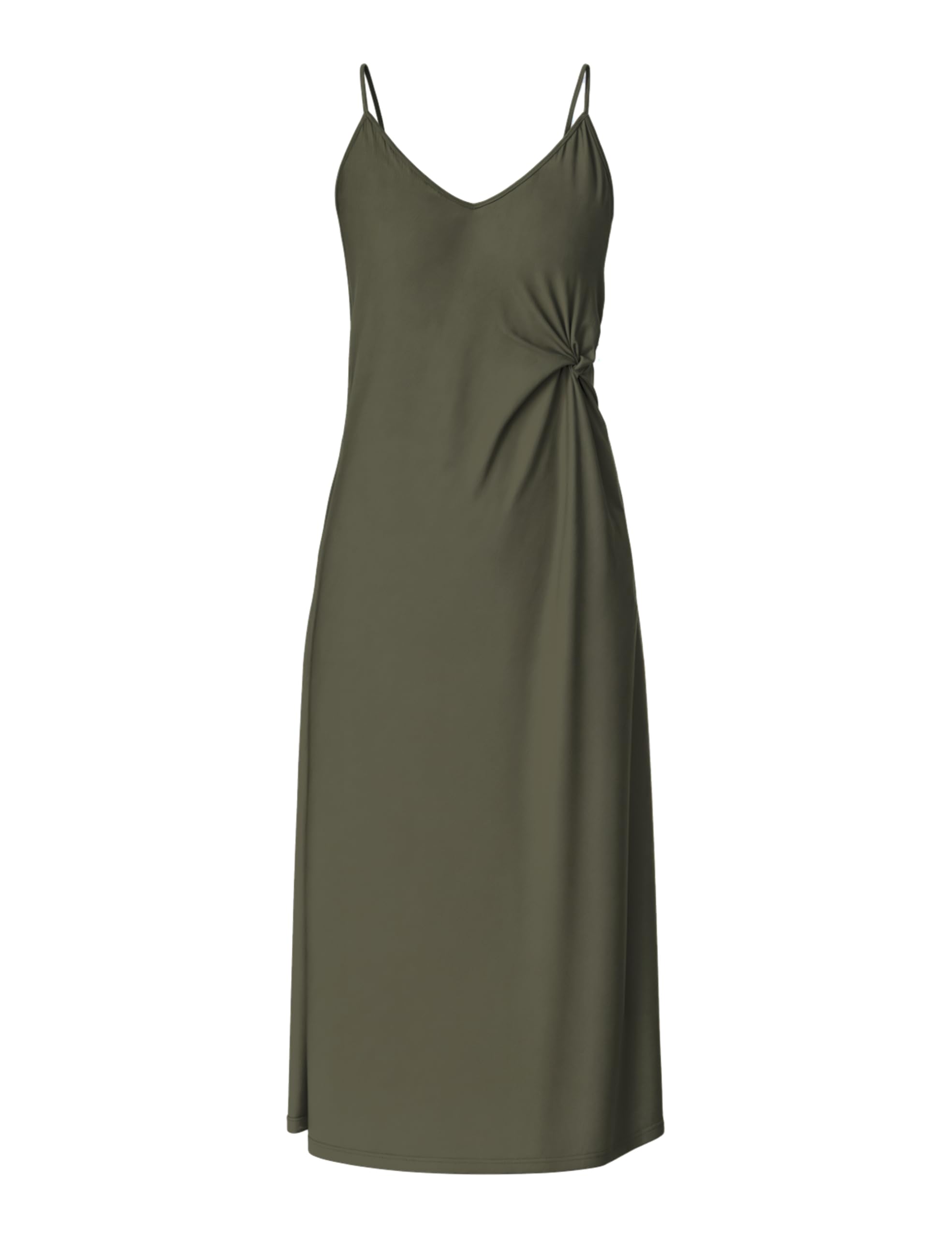 Pieces Pcanora Strap Midi Dress vestito donna S oro