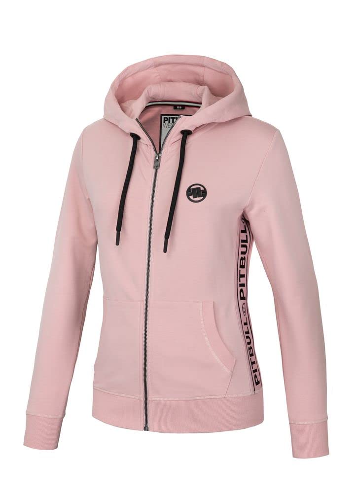 Pit Bull West Coast La Deta felpa donna rosa con cerniera
