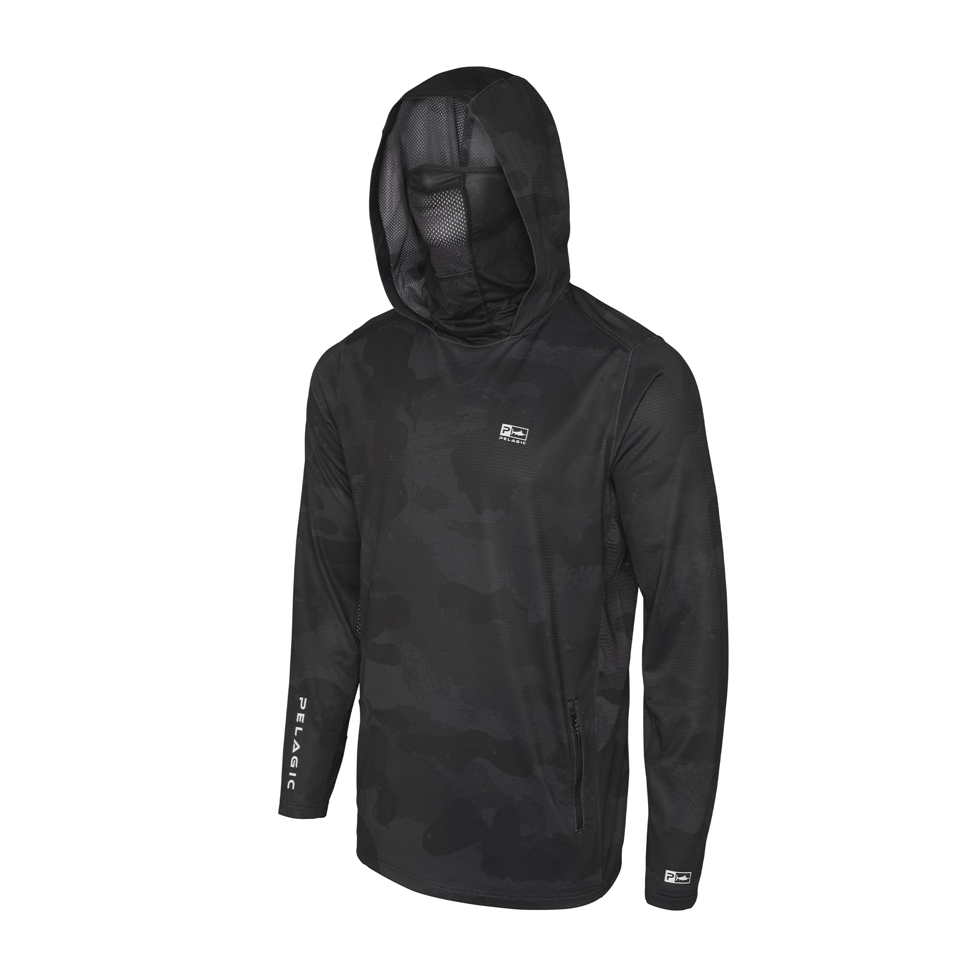 Pelagic Exo-Tech felpa uomo black UPF 50+
