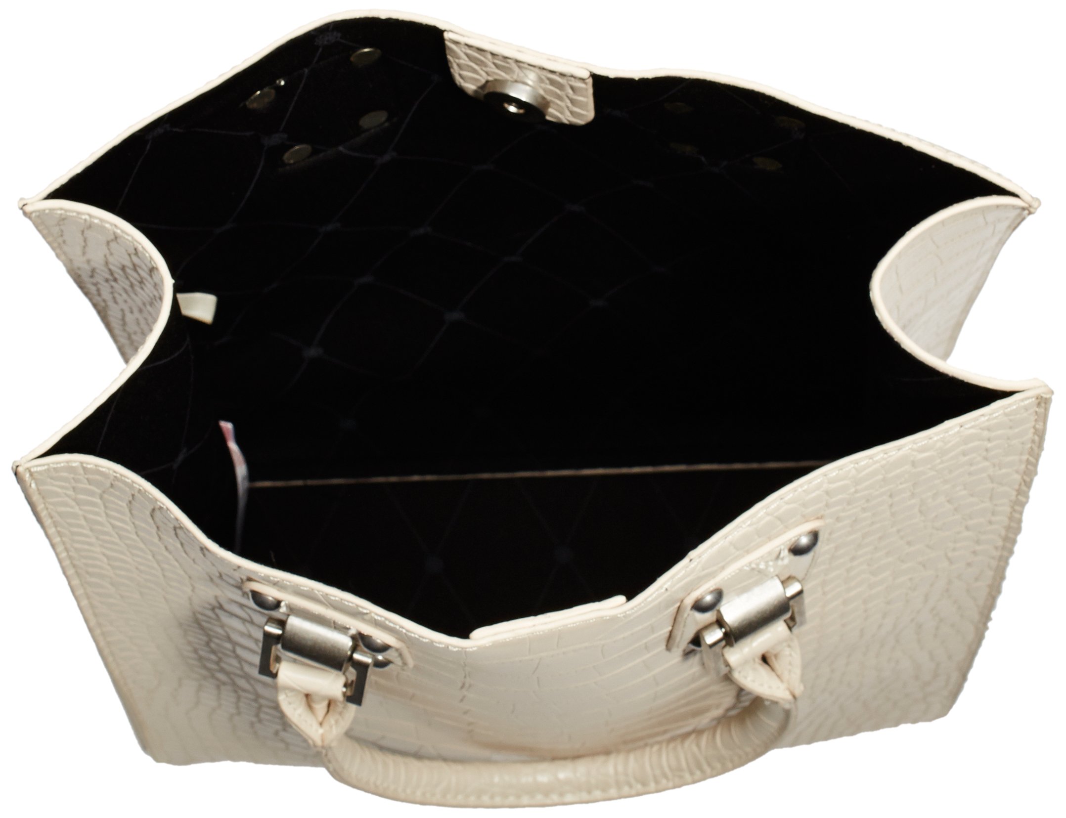 Pieces Snygga Net 17053805 Tracolla Avorio Effetto Croco