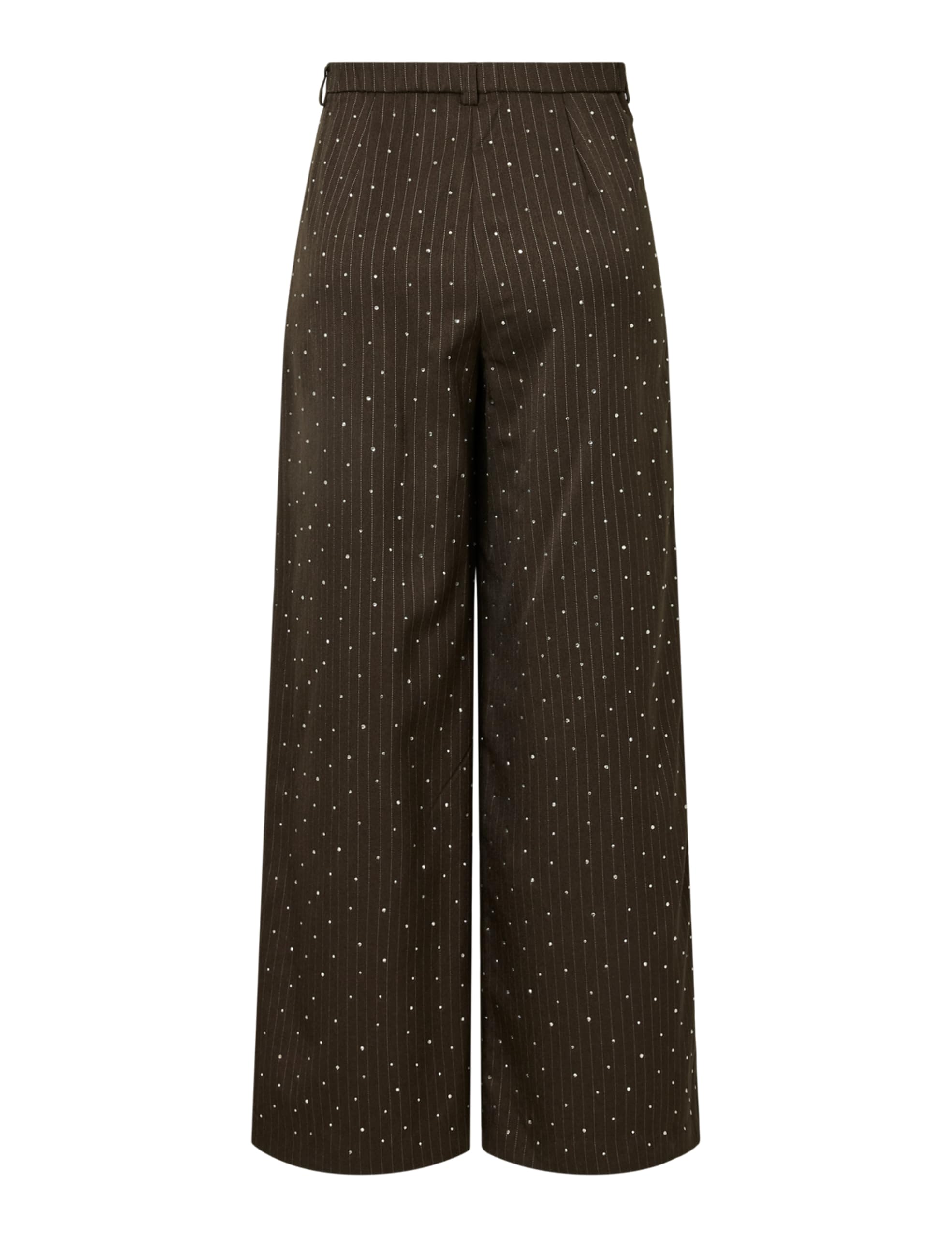 Pieces Pcfalka Pinstripe pantaloni donna gessati strass