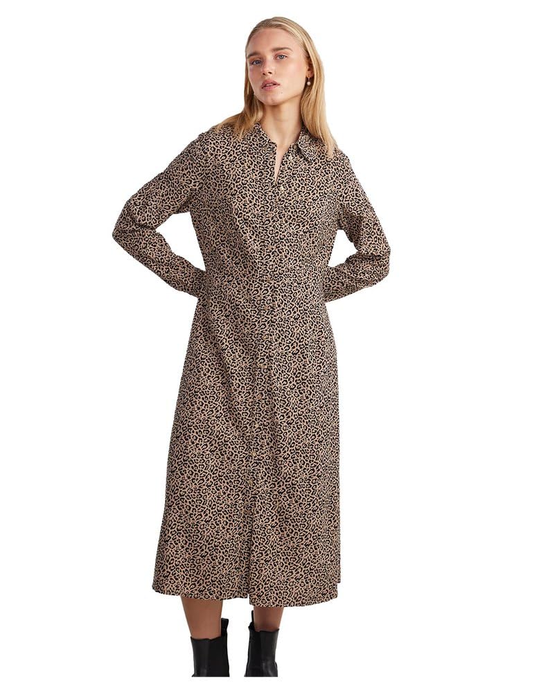 Pieces Pcnova LS Midi Dress Noos BC vestito midi