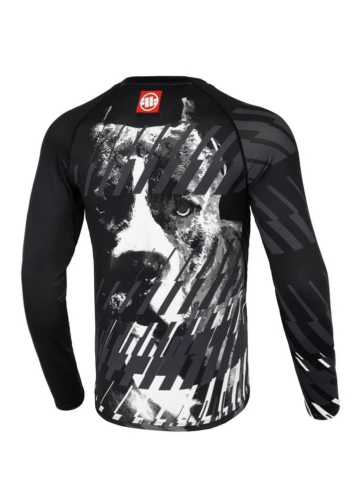 Pit Bull West Coast Street Dog rashguard maniche lunghe aderente