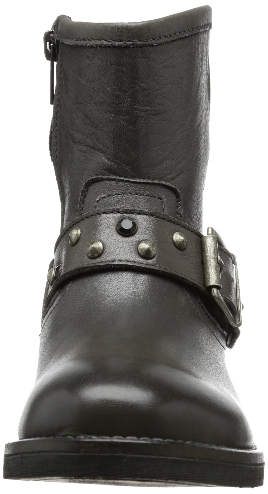 Pieces Isadora Leather stivaletti donna grigio scuro 36 EU