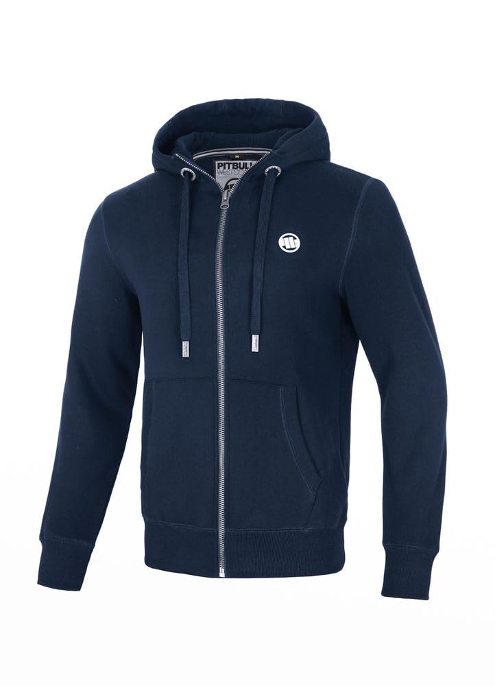 Pitbull Base Piccolo Logo felpa zip cotone taglia L