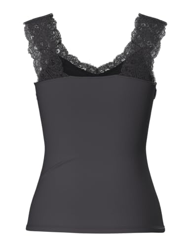 Pieces Pcbarbera top pizzo grigio taglia M