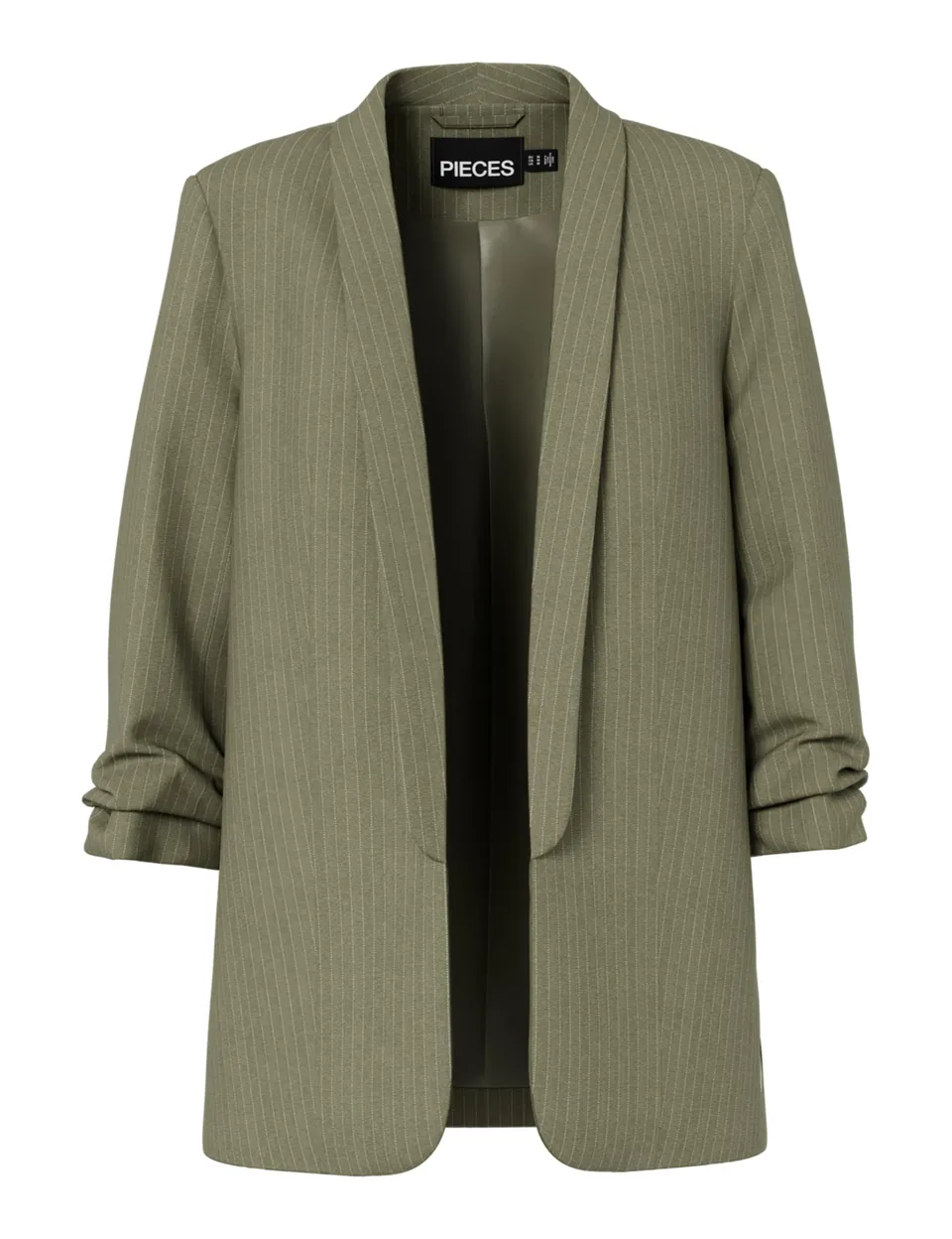 Pieces Pcbosella blazer donna taglia M verde gessato