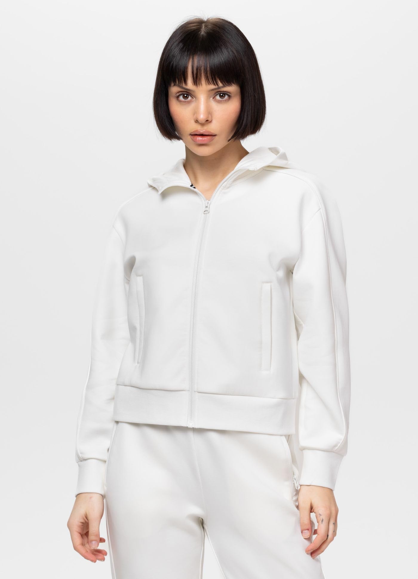 Pitbull Discovery felpa donna con zip e cappuccio