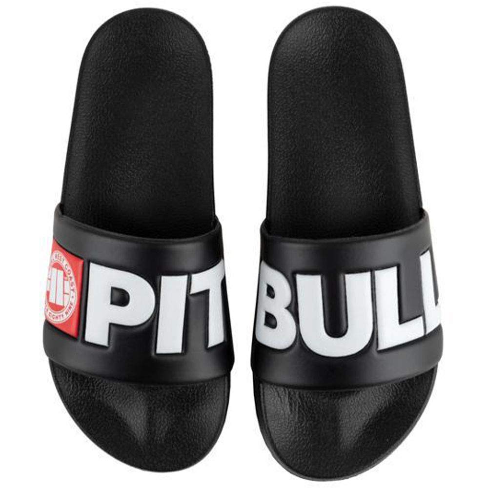 Pit Bull Logo infradito ciabatte nere uso quotidiano