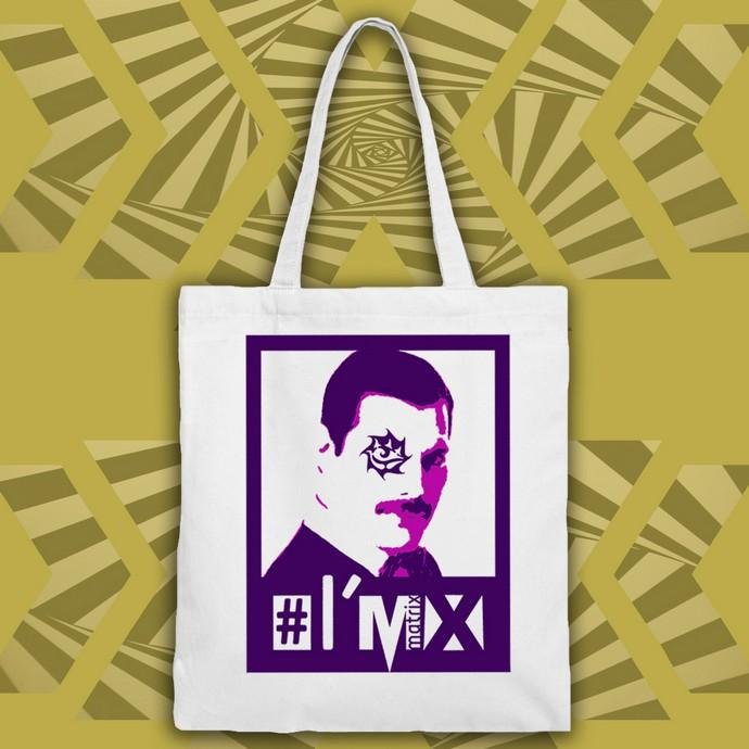 I'm X Mercury X 2 shopper tela cotone organico