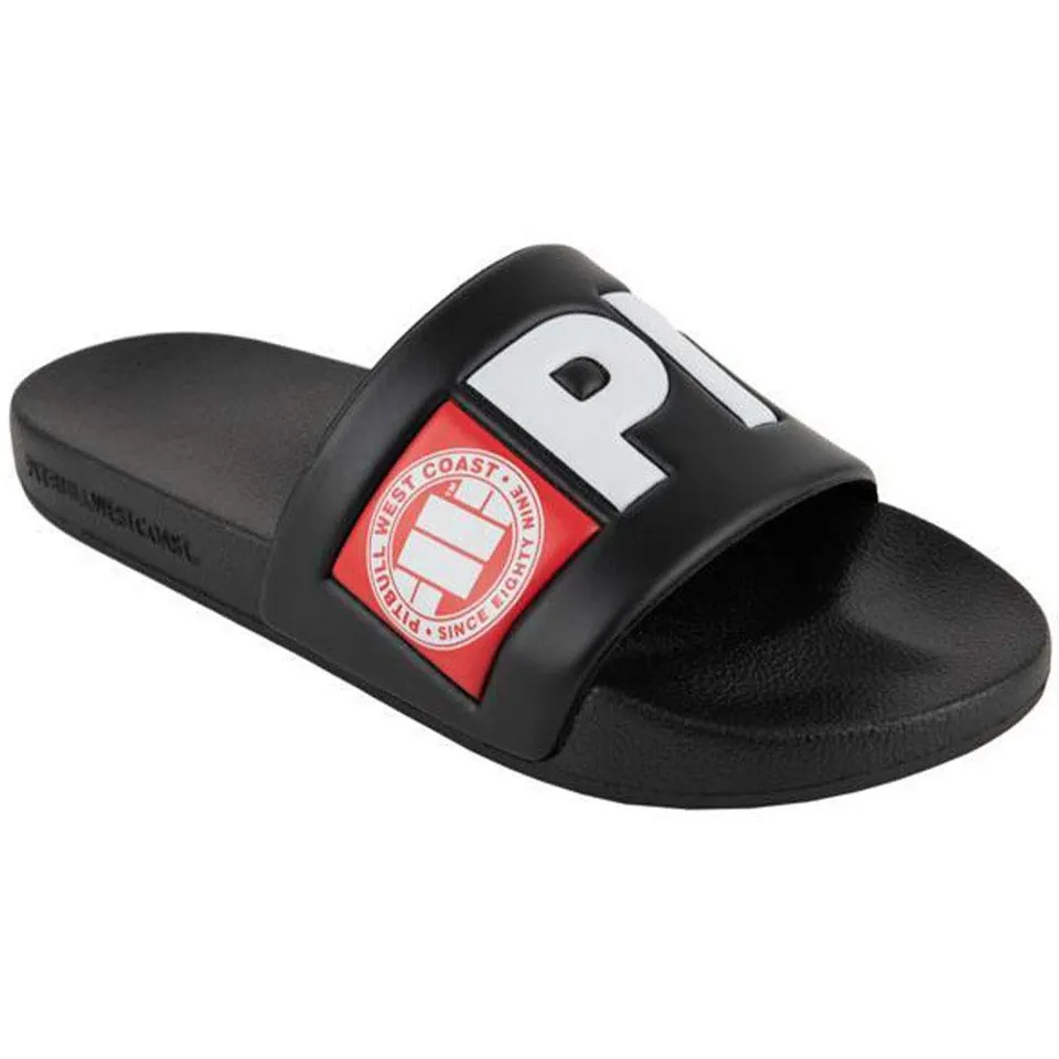 Pit Bull Logo infradito ciabatte nere uso quotidiano