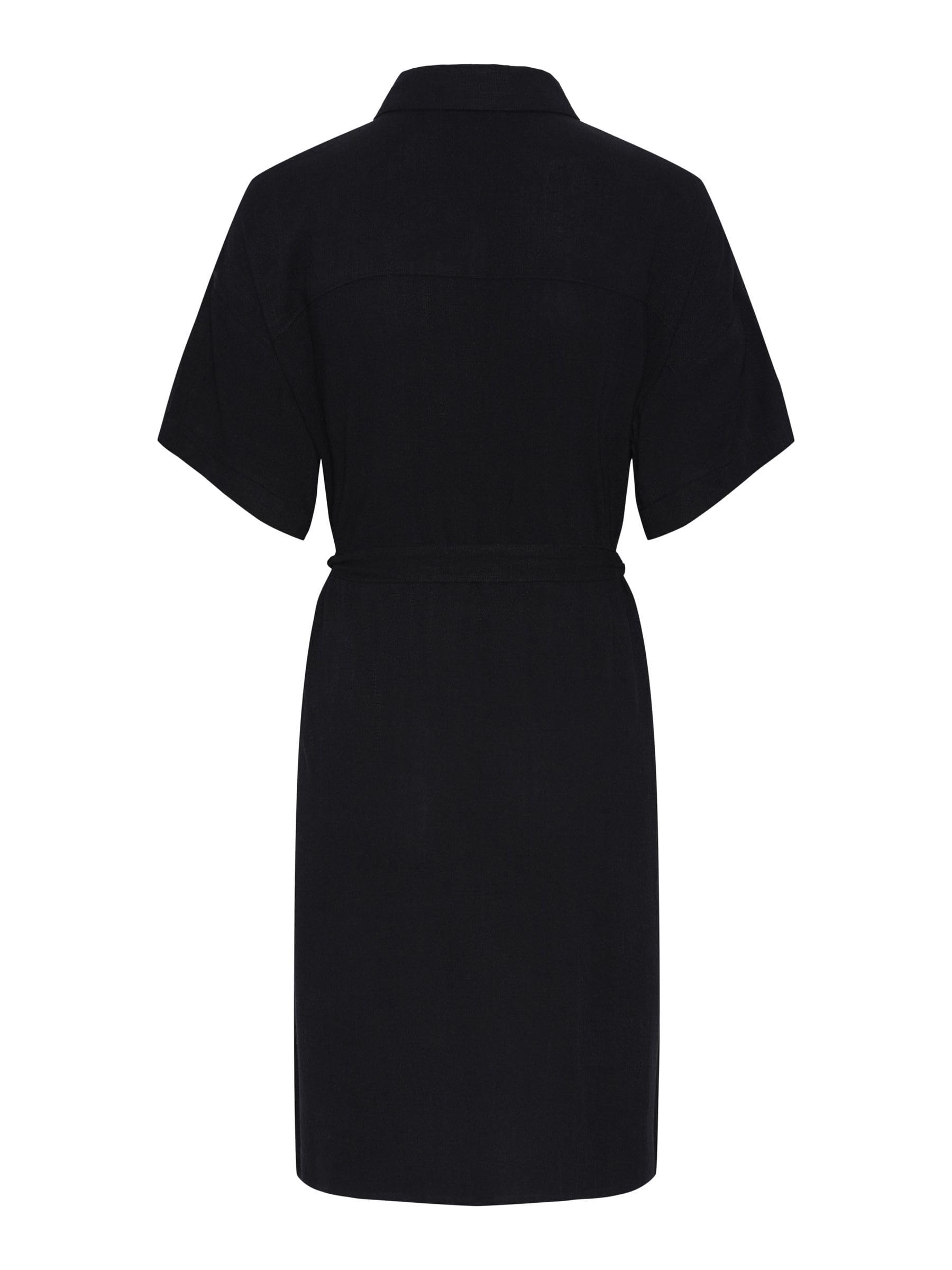 Pieces Pcvinsty Shirt Dress vestito camicia L nero