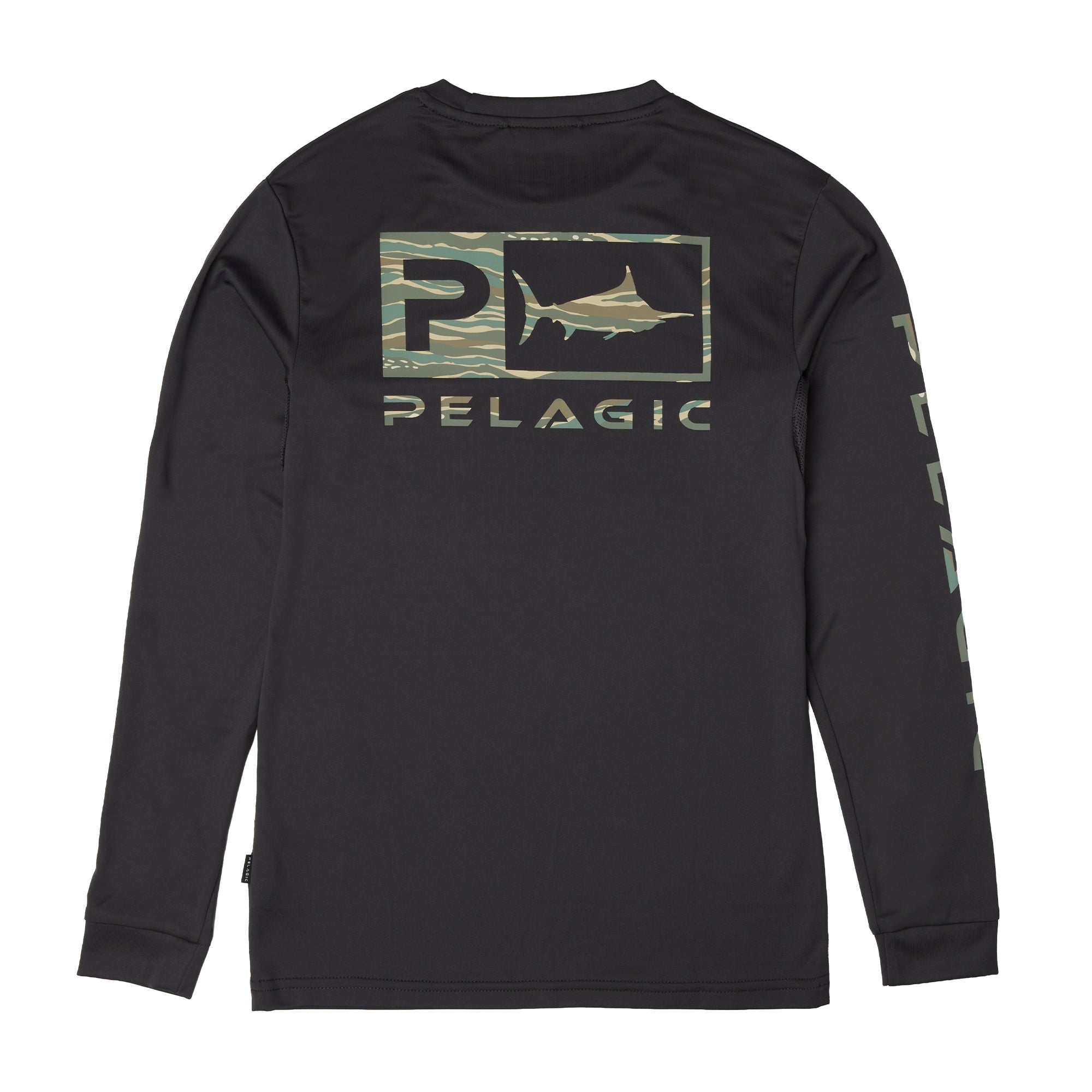 PELAGIC Youth Aquatek Wahoo Icon maglia ragazzo grafite manica lunga