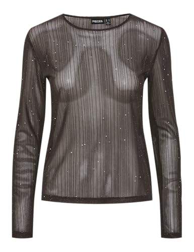 Pieces Pcpalme LS Top camicia donna maniche lunghe taglia M