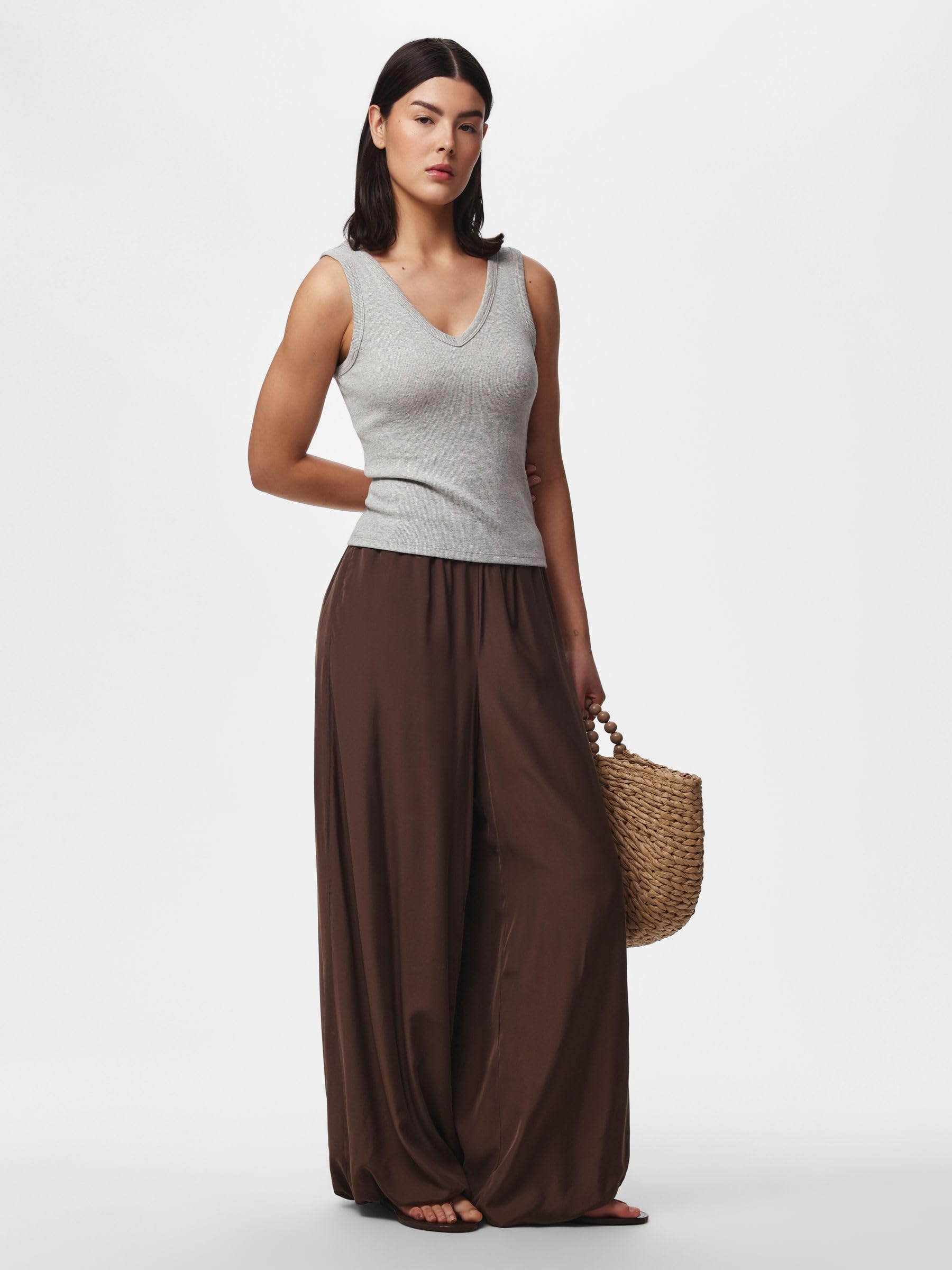 Pieces Pcjilia MW Balloon Pants Wvn D2D pantaloni taglia M vita media