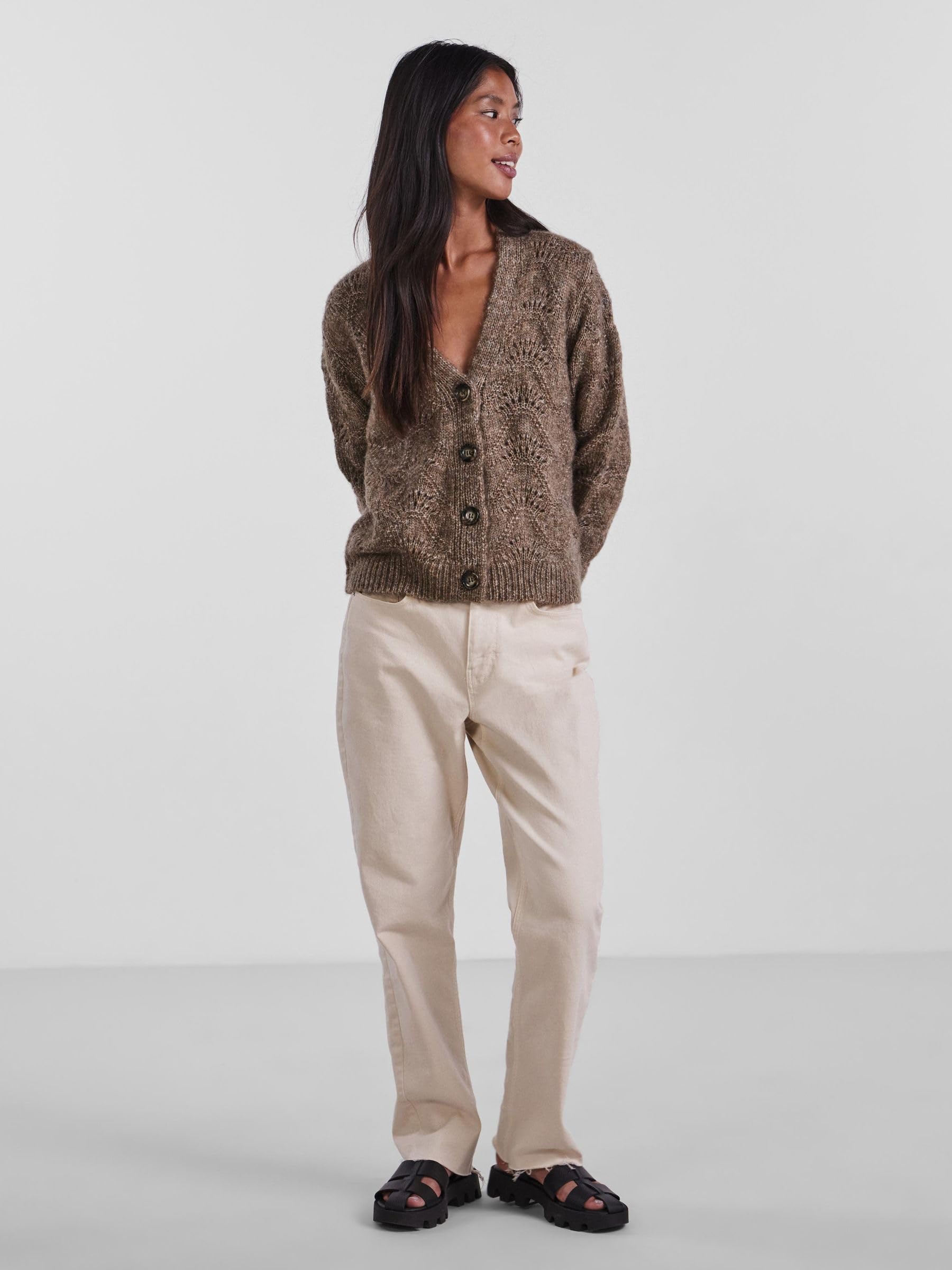 Pieces Pcbibbi cardigan in maglia donna scollo a V