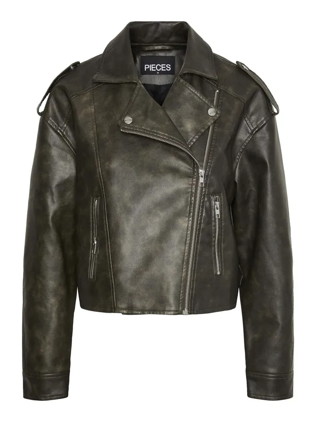 Pieces Pcamina Giacca Biker Donna Taglia L