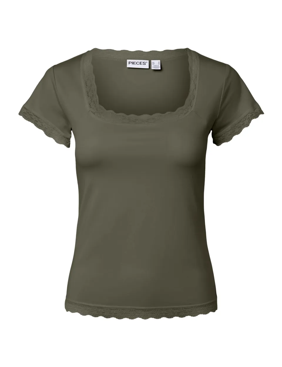 Pieces Pcfiffi SS U-Neck maglietta scollo a U Kalamata
