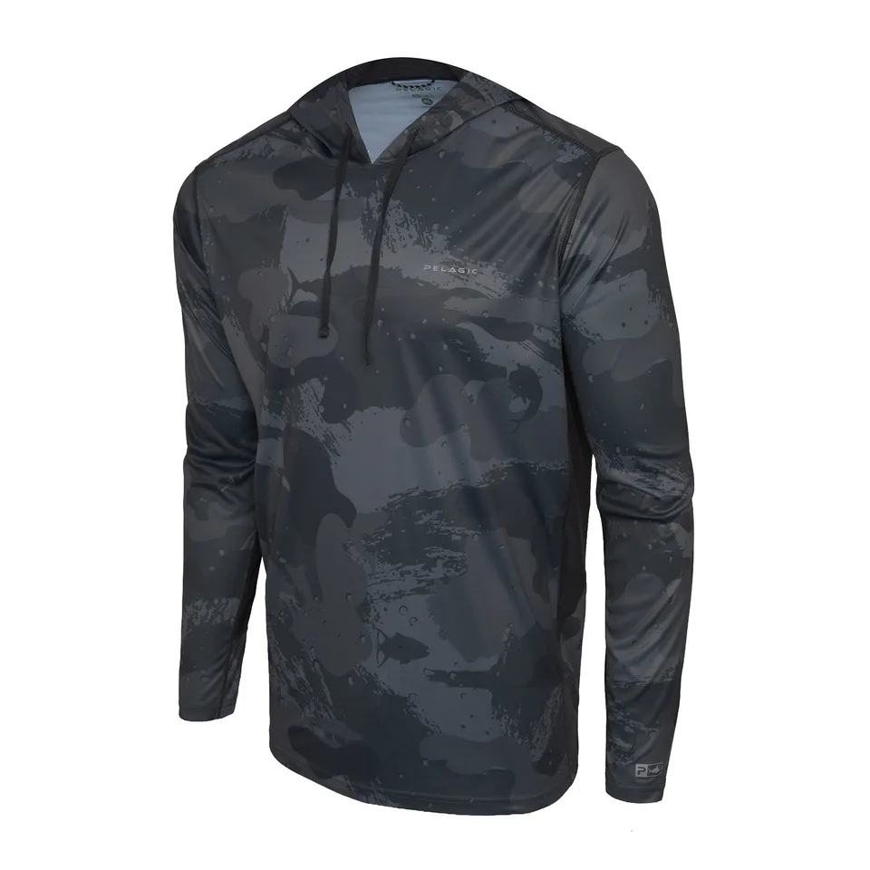 Pelagic Vaportek maglia pesca maniche lunghe nera UPF 50+