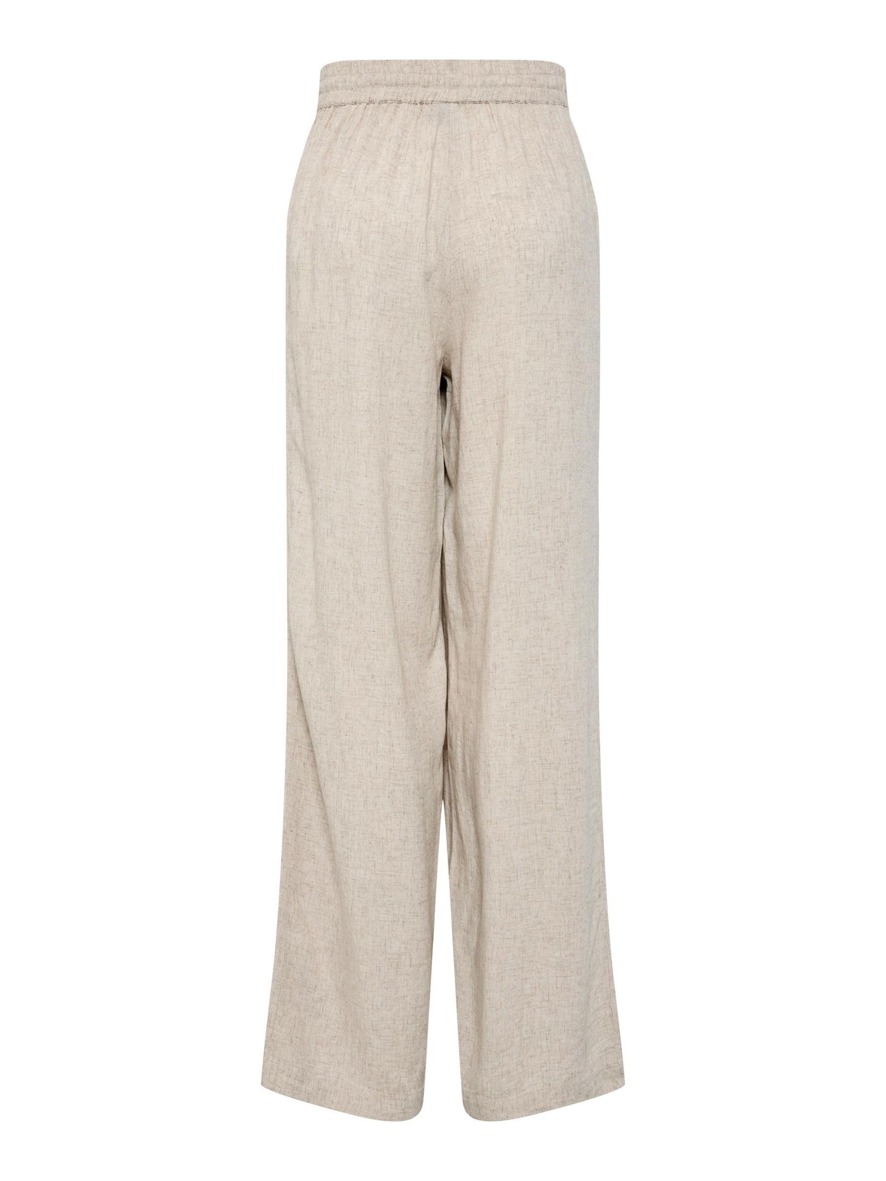 Pieces Pcpia Wide-Leg pantaloni donna larghi in cotone